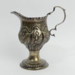 Georgian silver cream jug, London 1771, 78 grams, 10.8cm, UK Postage £12.