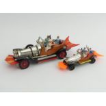 Corgi diecast model of Chitty Chitty Bang Bang and a Corgi Junior models example. UK Postage £12.