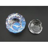 Swarovski crystal paperweight Farewell to Concorde 1969-2003 and an ammonite both in original boxes,