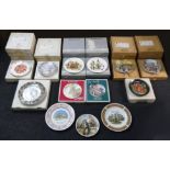 Twenty-eight wall plates including Davenport and Royal Albert examples. Collection Only.