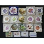 A box of 15 collectors wall plates, including Royal Albert and Wedgwood. Collection Only.