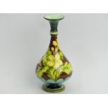 Doulton Lambeth faience art pottery vase, 20.5cm. UK Postage £12.