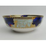 Royal Worcester Millennium Elgar bone china fruit bowl, boxed. 23 x 8.5cm. UK Postage £14