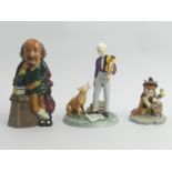 Royal Doulton figure, 'The Young Master', limited edition, a Jacobs 'Guy Fox' and a William