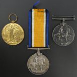 Three World War I medals, early numbers, 2724 S. SGT Newton AH RAOC, 3897 PTE E.K. Cook 15-Lond.