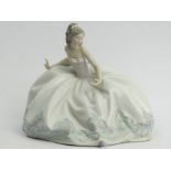 Lladro porcelain figurine 5859 'At the Ball', 16cm. UK Postage £12.