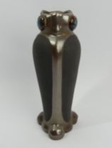 Bretby art pottery lustre and matt finish vase with Ruskin type roundels, 22cm. Postage £14.