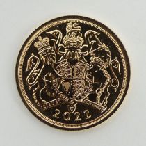 Elizabeth II 2022 double sovereign - uncirculated. UK Postage £12.