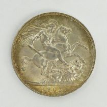 Edward VII 1902 silver crown.