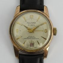 Allaine 25 jewel automatic movement gold tone date adjust gents watch. UK Postage £12. Condition
