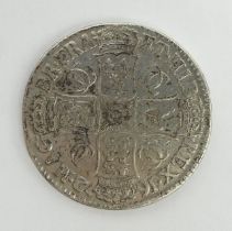 Charles II 1672 third bust silver crown.