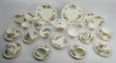 Wedgwood china 32 piece tea set in the Sandon design. Collection Only.