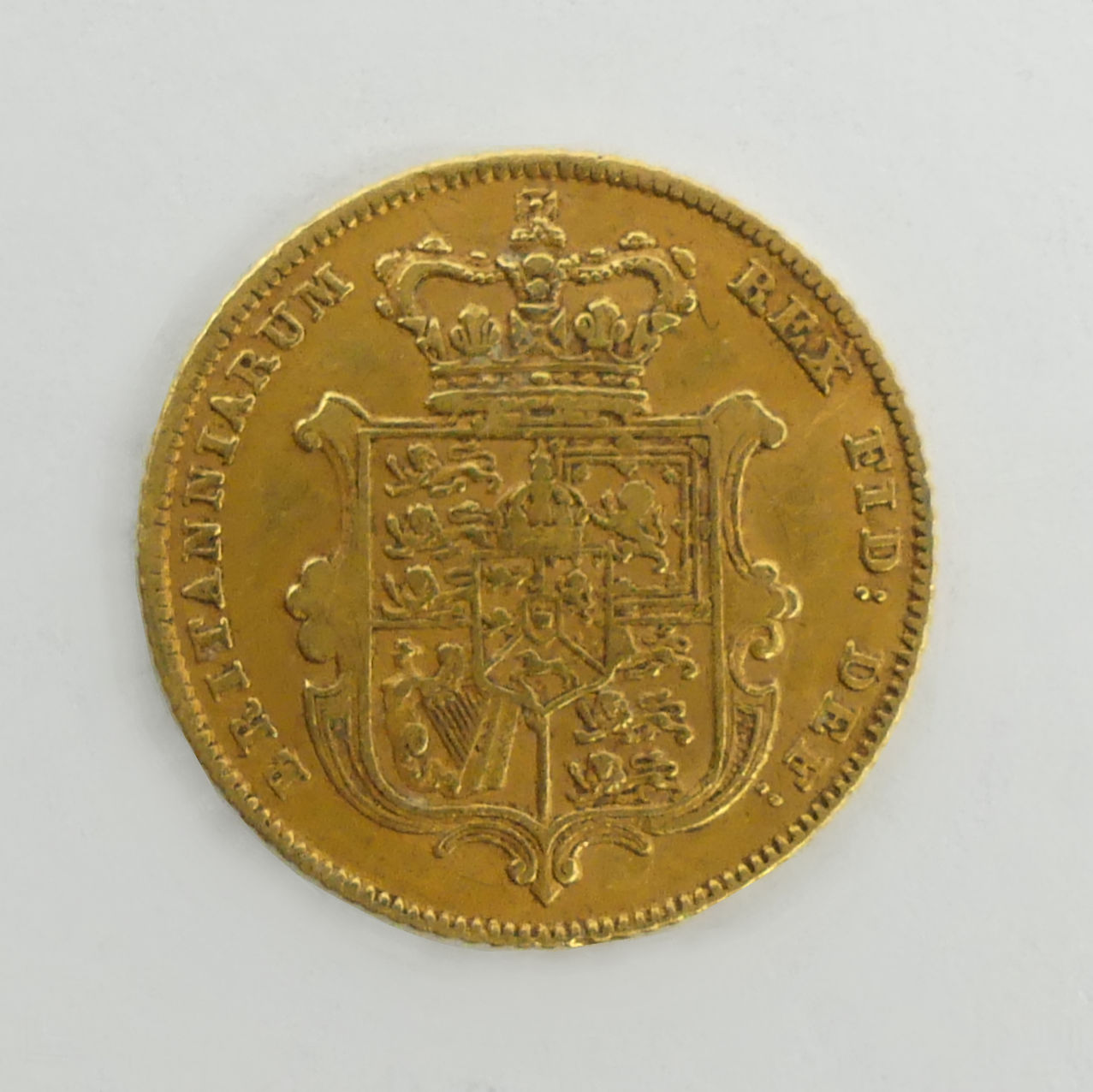 George IV 1828 gold half sovereign. UK Postage £12.