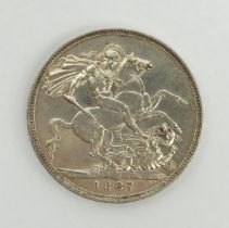 Queen Victoria 1887 silver crown.