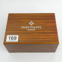 Patek Phillipe Watch presentation box, 18cm x 13cm x 8.5cm. UK Postage £12.