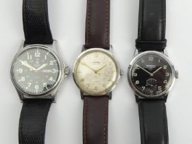 Three gents watches a manual wind Vertex and Regency along with a Quartz Royal London, all on