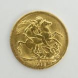 George V 1918 gold full sovereign. UK Postage £12.