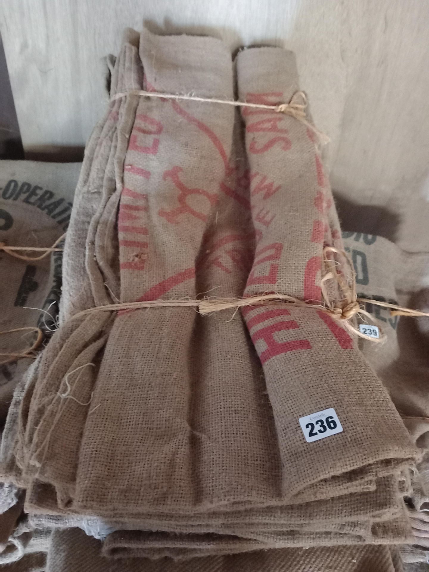 FOXES HESSIAN GRAIN SACKS