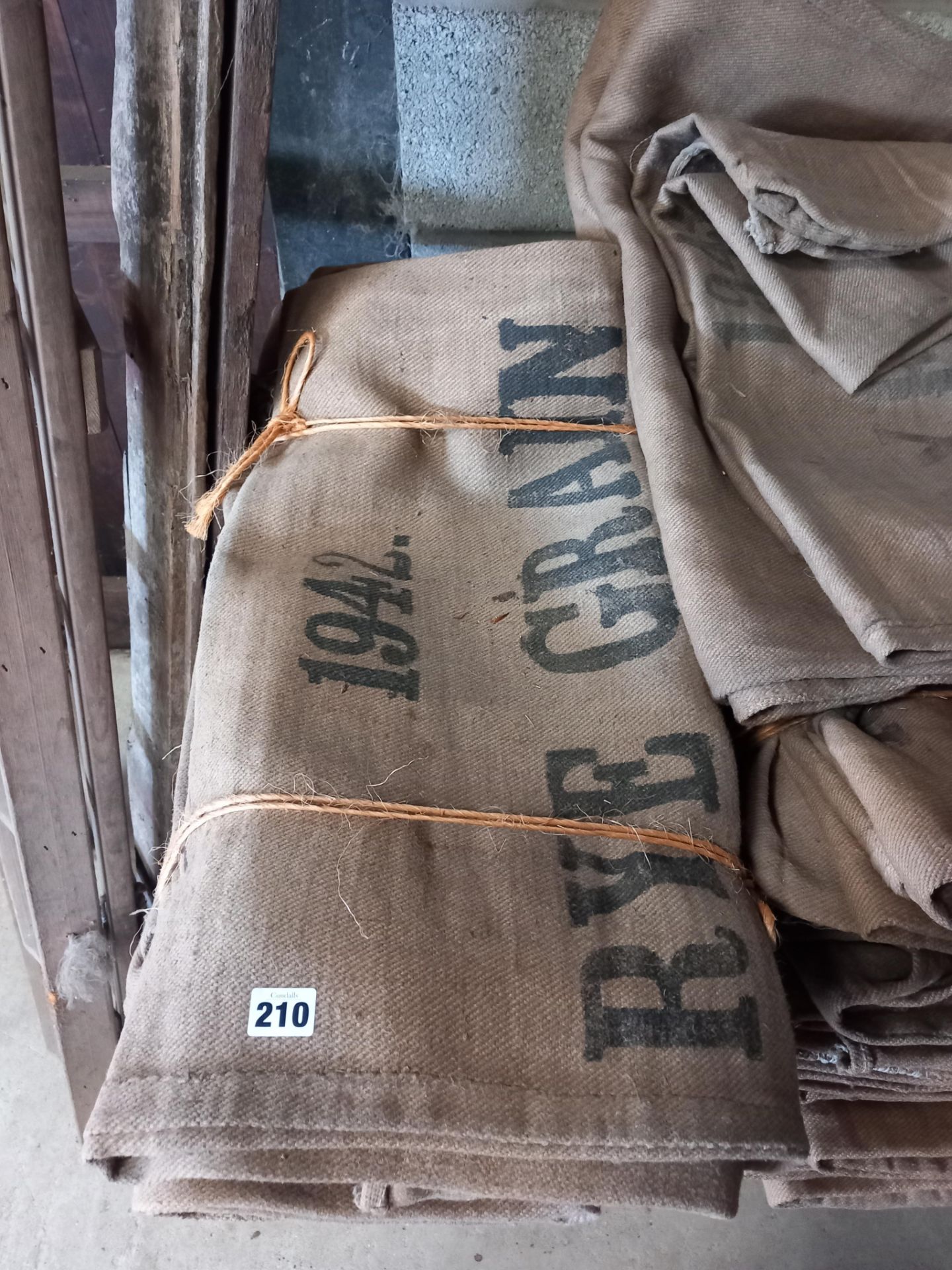 BUNDLE OF 10 WAR TIME SACKS 1941- 1946