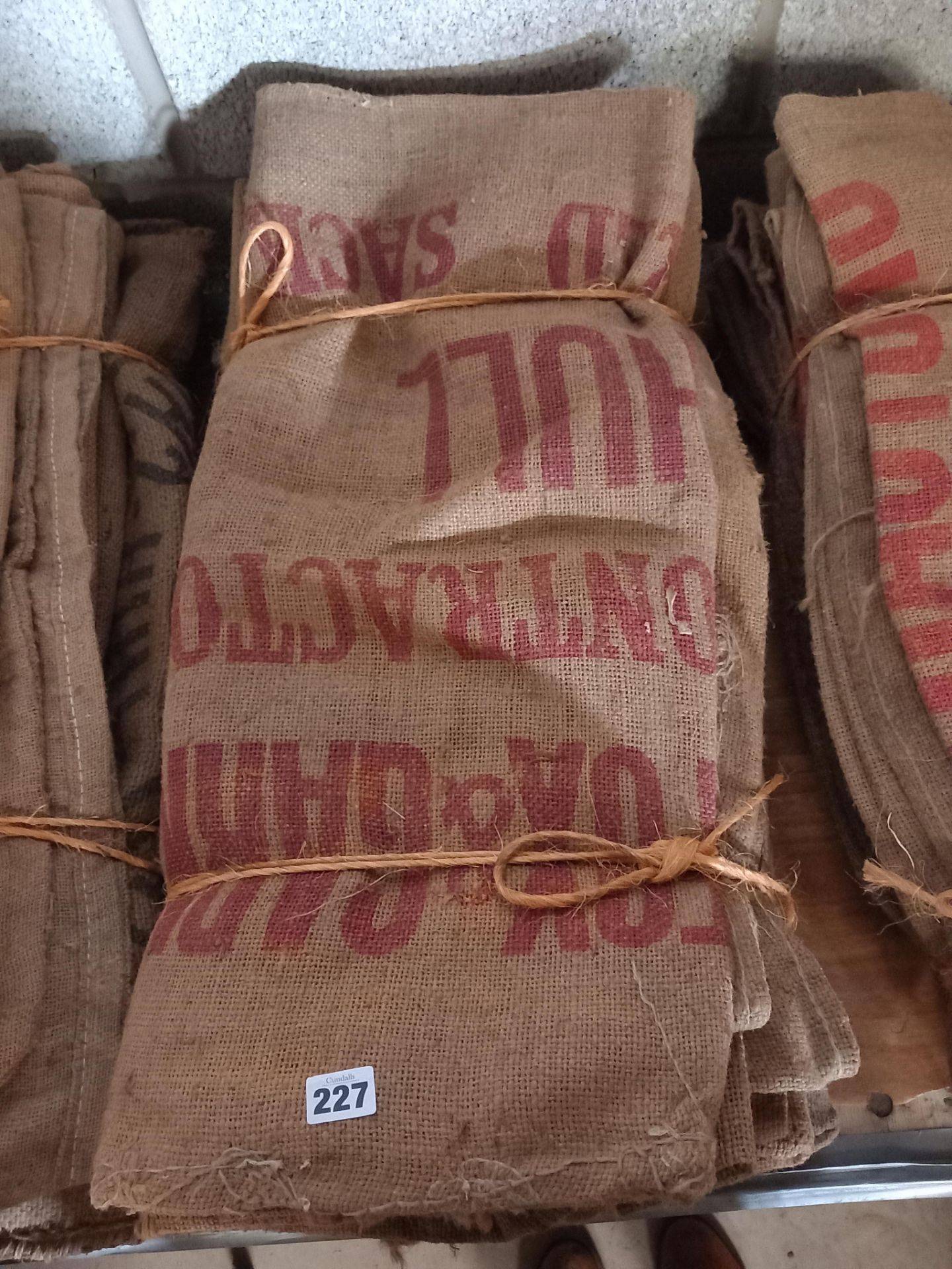 FOXES HESSIAN GRAIN SACKS