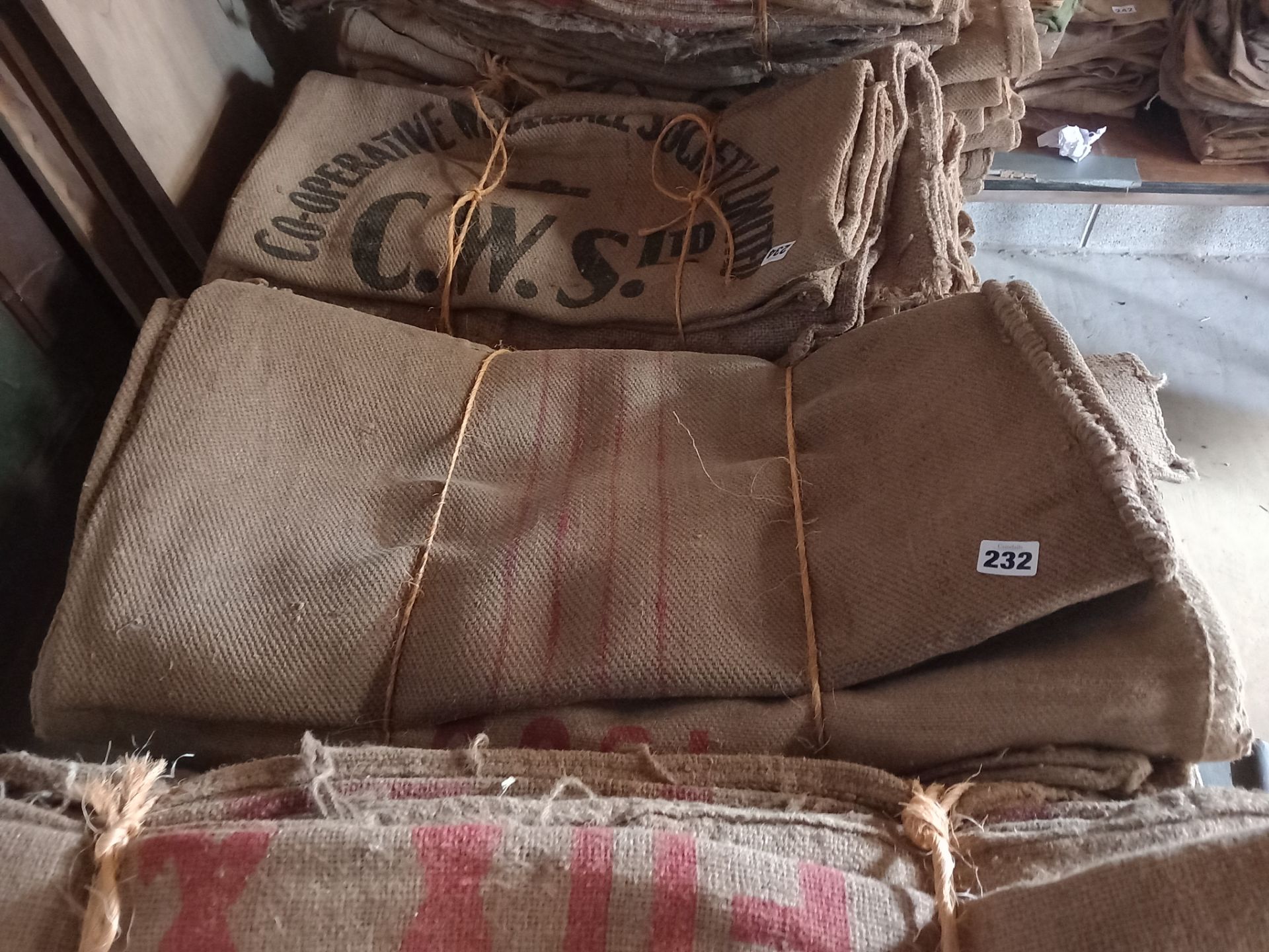 FOXES HESSIAN GRAIN SACKS