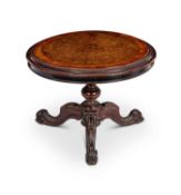 MINIATURE FURNITURE: A 19TH CENTURY MODEL OF A TILT TOP TABLE