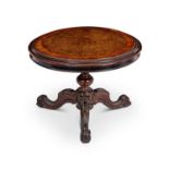 MINIATURE FURNITURE: A 19TH CENTURY MODEL OF A TILT TOP TABLE