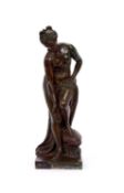 BARBEDIENNE: A 19TH CENTURY BRONZE OF VENUS AFTER ALLEGRAIN (FRENCH, 1710-1795)