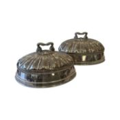 MATTHEW BOULTON: A SET OF LATE 18TH CENTURY OLD SHEFFIELD PLATE MEAT DOMES