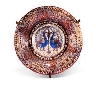 A 19TH CENTURY HISPANO MORESQUE LUSTRE DISH