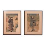 TWO 19TH CENTURY JAPANESE WOOD BLOCK PRINTS