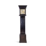 A QUEEN ANNE PERIOD EBONISED LONGCASE CLOCK SIGNED SAMUEL HENRY SMITH, LONDON