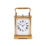 A MAPPIN AND WEBB CARRIAGE CLOCK WITH REPEAT