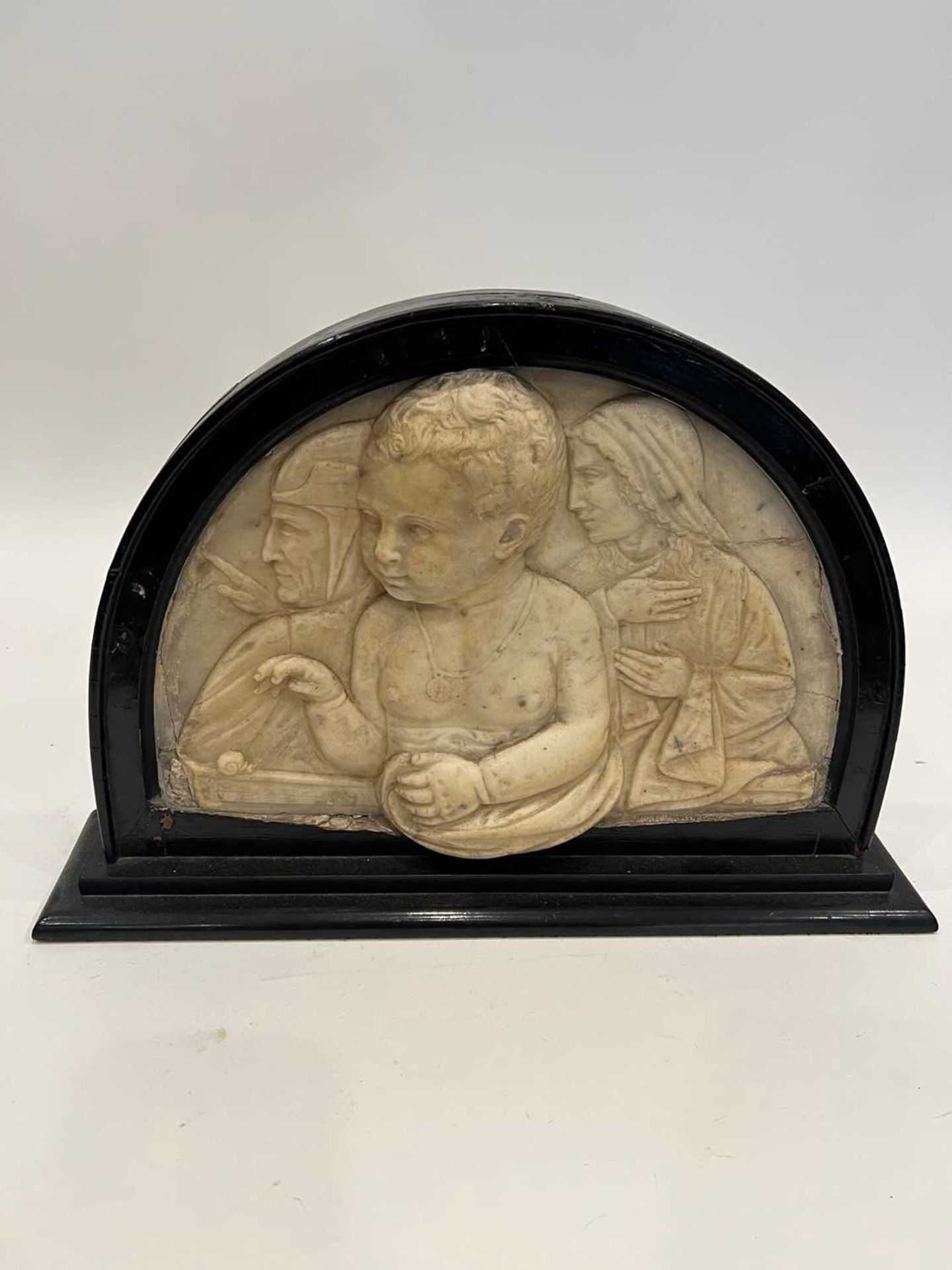 MANNER OF DESIDERIO DA SETTIGNANO: A MARBLE RELIEF OF THE CHRIST CHILD - Image 4 of 9