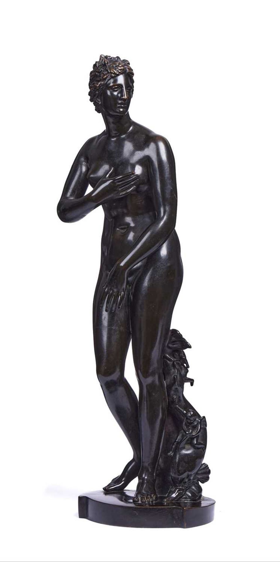 F. BARBEDIENNE: A LARGE 19TH CENTURY BRONZE FIGURE OF THE VENUS DE MEDICI, AFTER THE ANTIQUE - Image 2 of 4