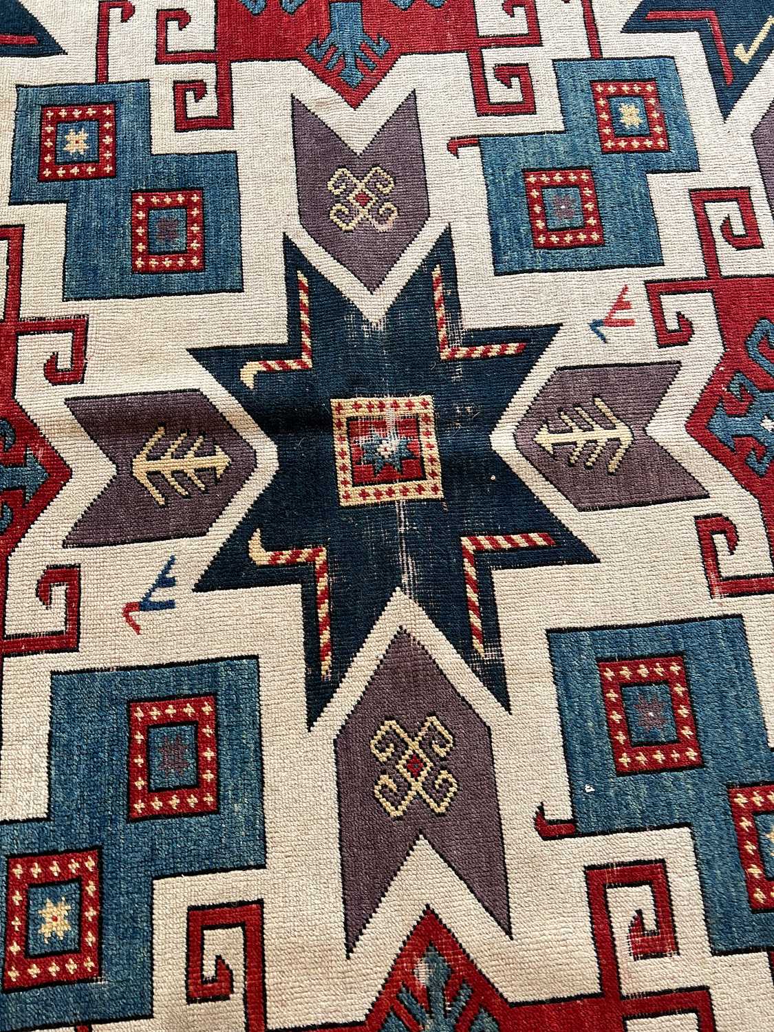 A CAUCASIAN STAR KAZAK RUG, CIRCA 1930 - Image 2 of 4