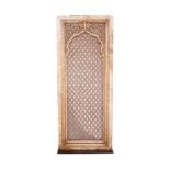 A 19TH CENTURY OR EARLIER CARVED MARBLE JALI SCREEN, MUGHAL INDIA,