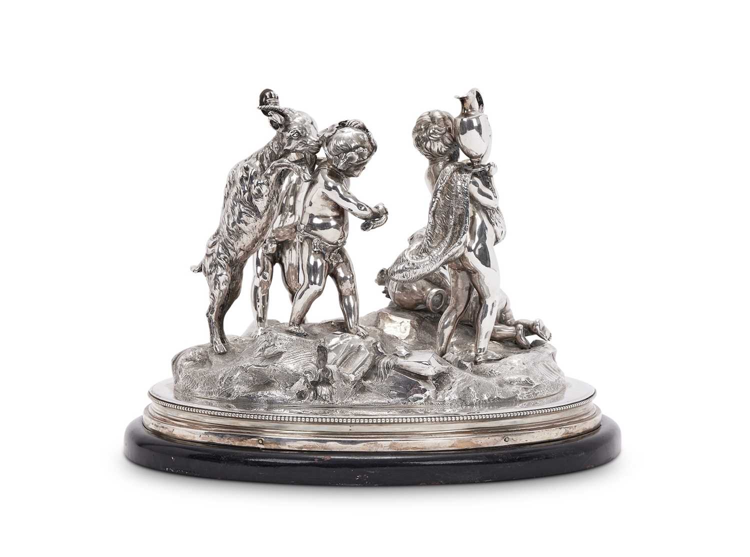 A FINE SILVER FIGURAL CENTREPIECE BY TETARD FRERES, PARIS, CIRCA 1900