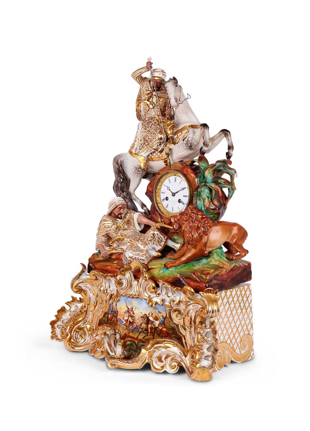 JACOB PETIT: A FINE 1840'S PORCELAIN CLOCK MADE FOR THE OTTOMAN / TURKISH MARKET - Image 2 of 6