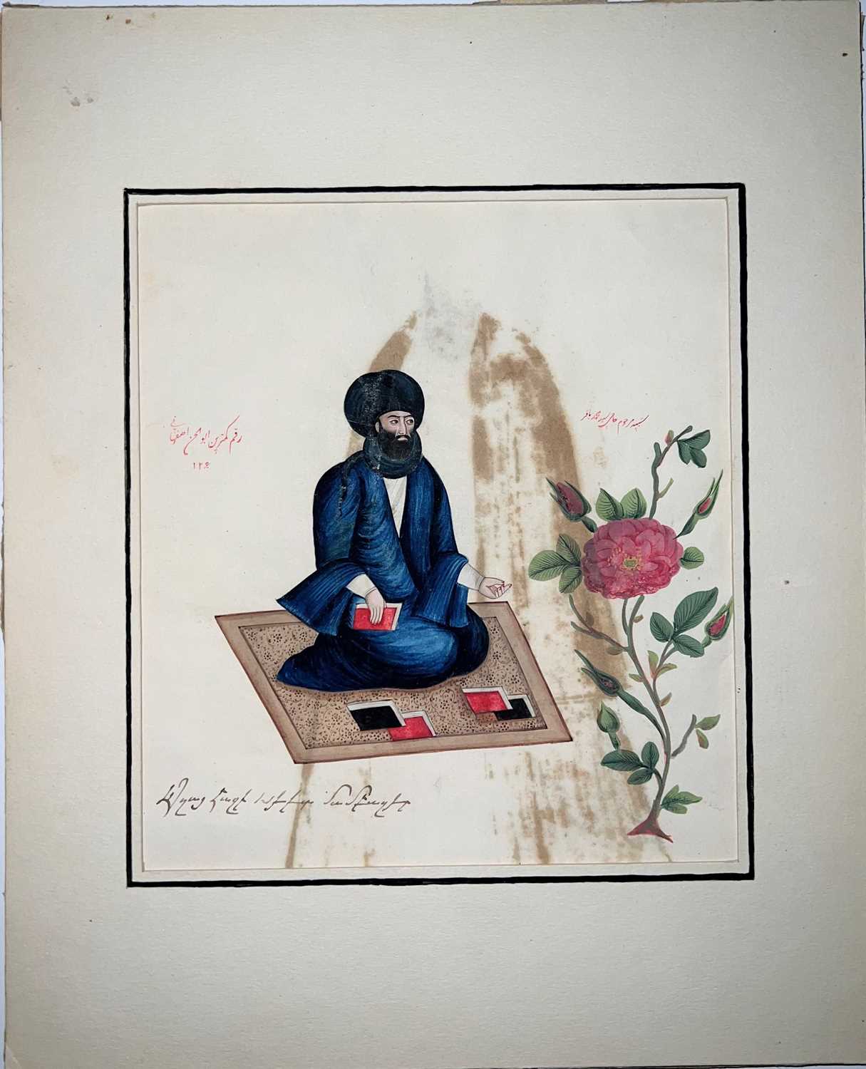 AN 18TH CENTURY PERSIAN WATERCOLOUR