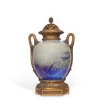 ESCALIER DE CRISTAL: A FINE 19TH CENTURY CHINESE FLAMBE VASE WITH ORMOLU MOUNTS