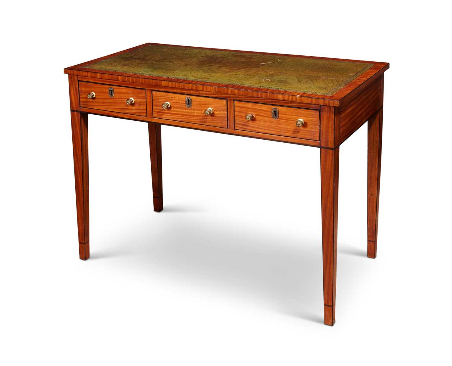 A PAIR OF LATE 19TH CENTURY KINGWOOD WRITING TABLES - Image 2 of 2