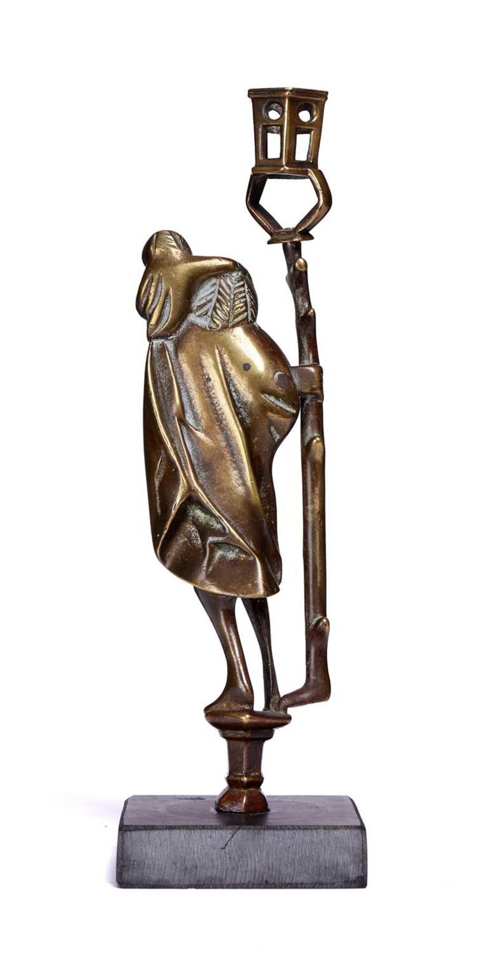 A GERMAN OF FLEMISH FIGURAL CANDLESTICK PROBABLY CIRCA 1500 - Image 2 of 5