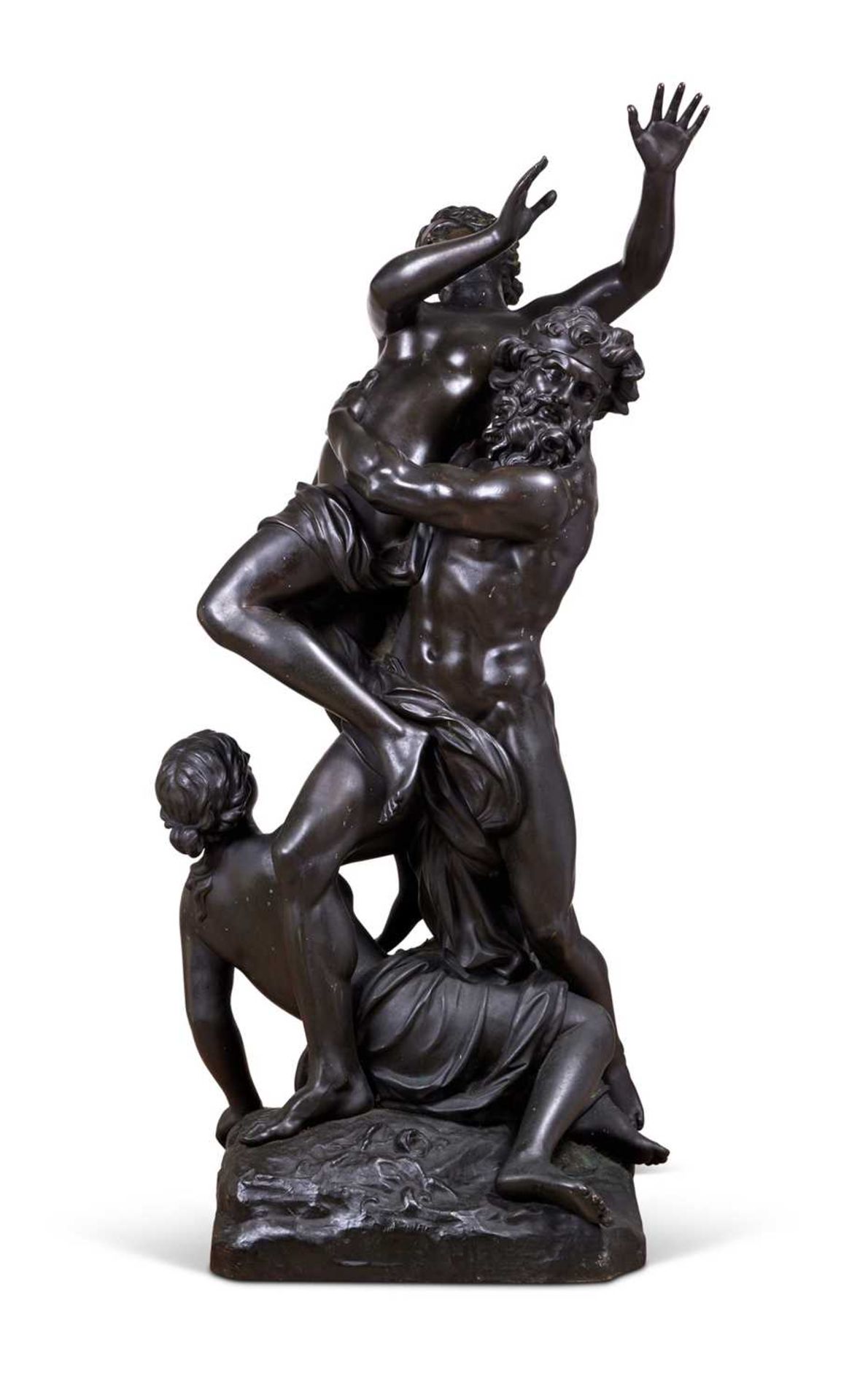 A MASSIVE PAIR OF BRONZE BAROQUE FIGURAL GROUPS AFTER GIRARDON AND GIAMBOLOGNA - Bild 5 aus 10