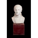 A 19TH CENTURY MARLBE BUST OF NAPOLEON AFTER LOUIS-SIMON BOIZOT