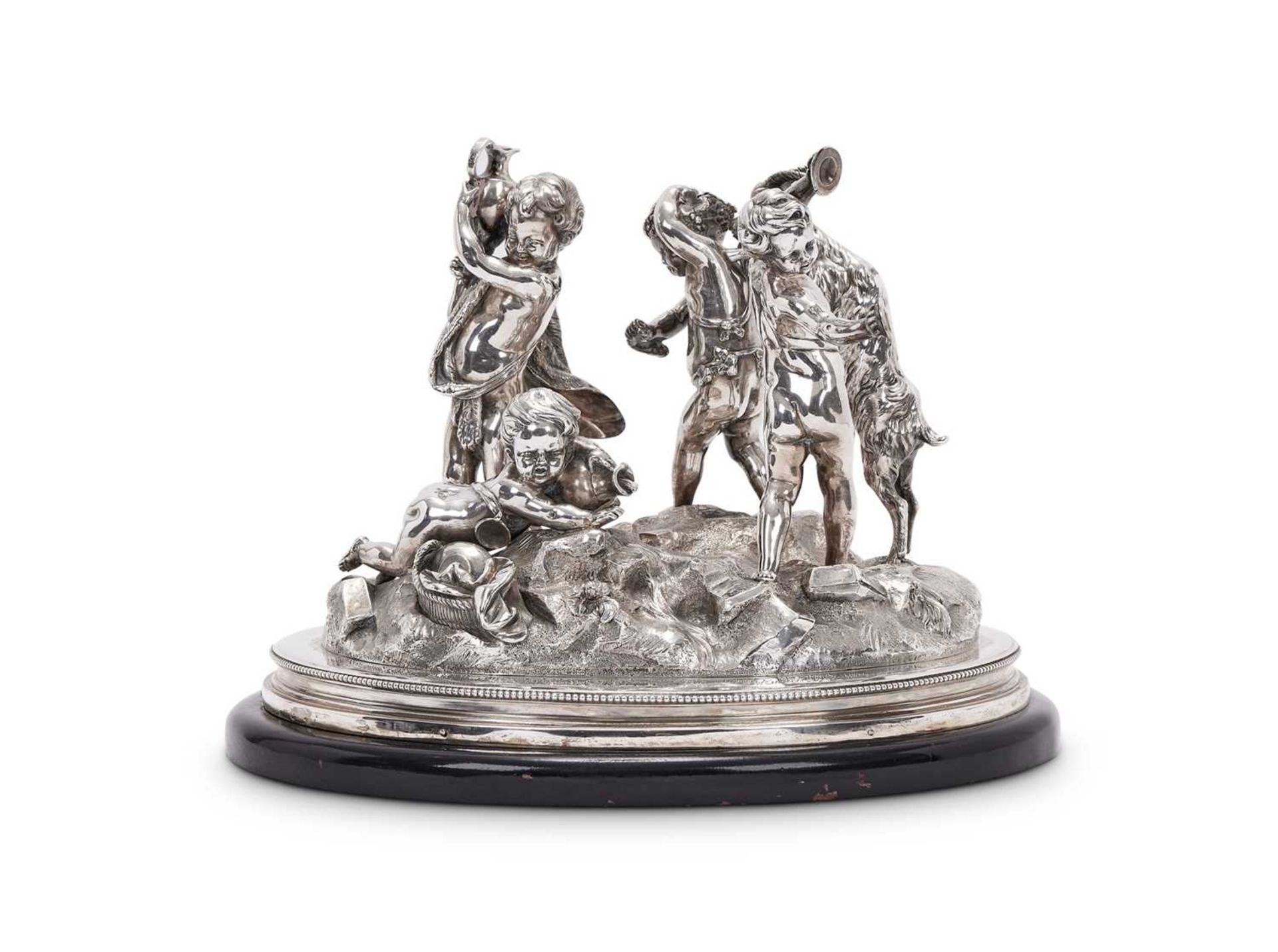 A FINE SILVER FIGURAL CENTREPIECE BY TETARD FRERES, PARIS, CIRCA 1900 - Bild 2 aus 5