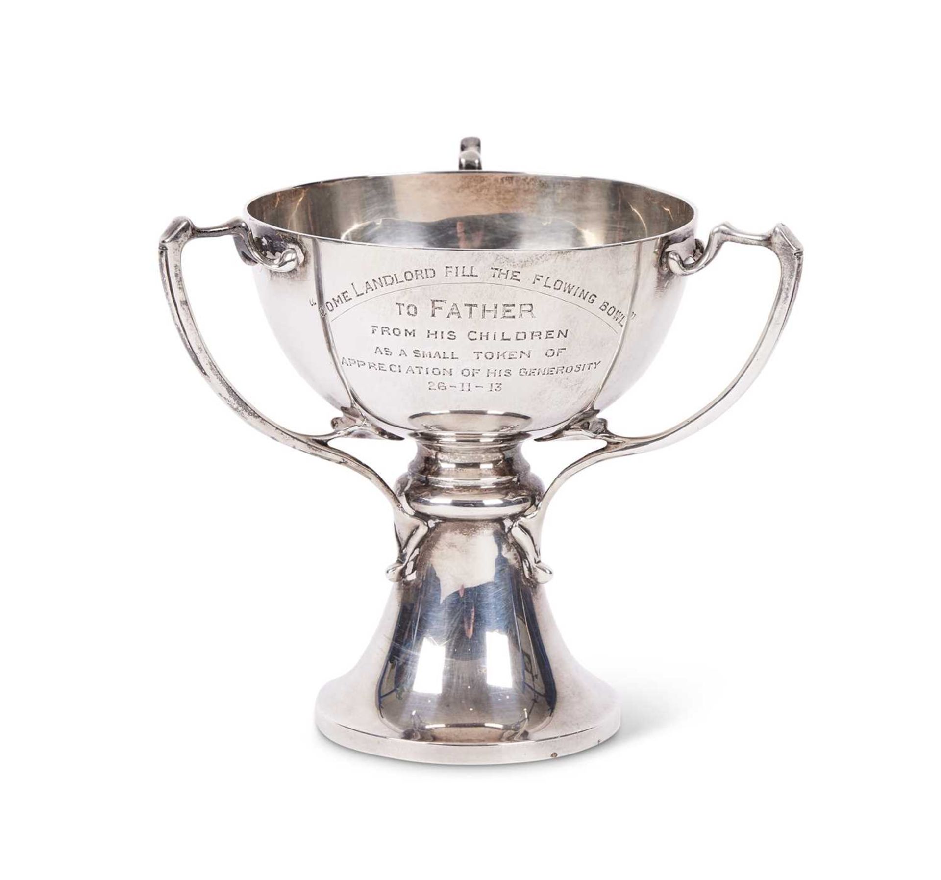 A SILVER CUP IN THE ART NOUVEAU STYLE, BIRMINGHAM, 1912, BY ALEXANDER CLARK & CO. LONDON - Image 3 of 3