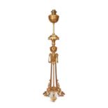 ATTRIBUTED TO EDOUARD LIEVRE: A FINE 19TH CENTURY GILT BRONZE FLOOR STANDING LAMP