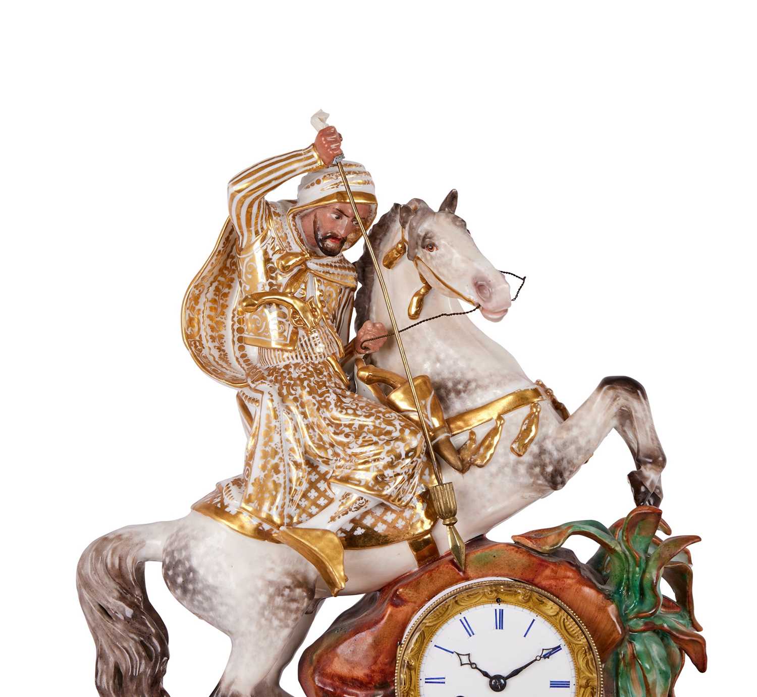 JACOB PETIT: A FINE 1840'S PORCELAIN CLOCK MADE FOR THE OTTOMAN / TURKISH MARKET - Image 4 of 6