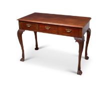 A 19TH CENTURY IRISH MAHOGANY SIDE TABLE